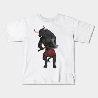 Minotaur Warrior Kids T-Shirt